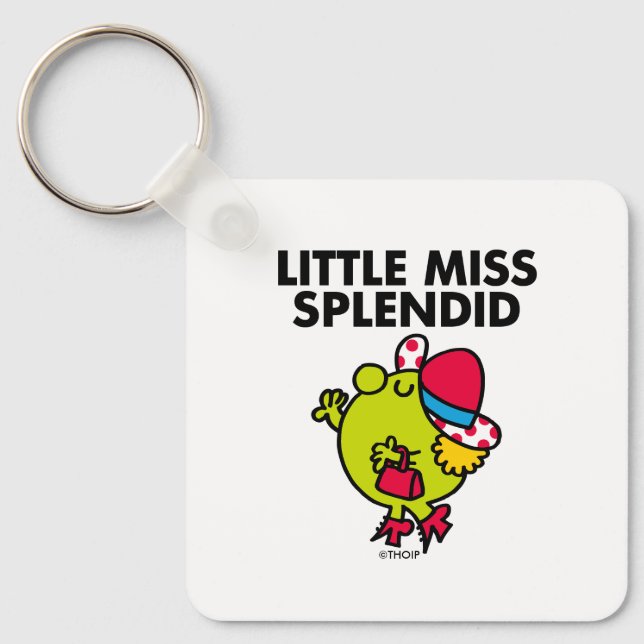 Little Miss Splendid | Black Lettering Keychain (Front)
