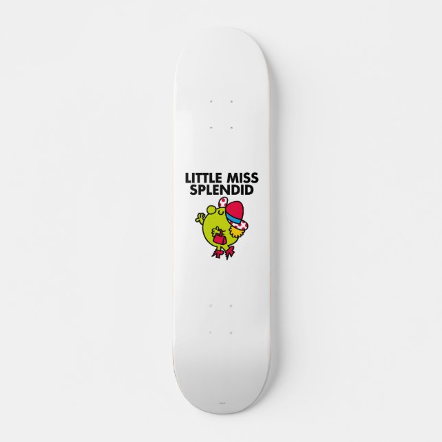 Little Miss Splendid | Black Lettering Skateboard Deck (Front)