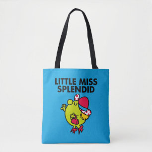 Little Miss Splendid   Black Lettering Tote Bag