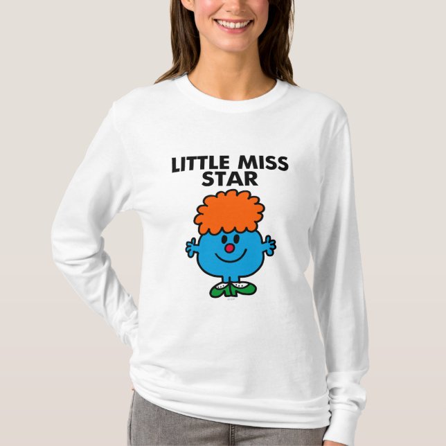 Little Miss Star | Black Lettering T-Shirt (Front)
