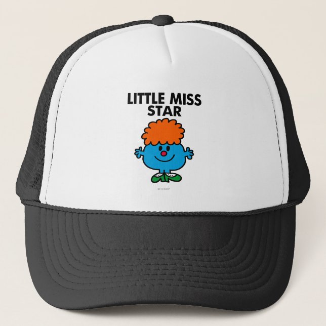 Little Miss Star | Black Lettering Trucker Hat (Front)
