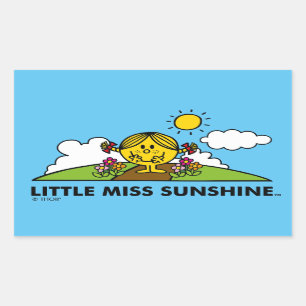 Little Miss Sunshine Back To Nature Rectangular Sticker