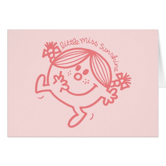 Little Miss Sunshine Coral Cards (Front Horizontal)