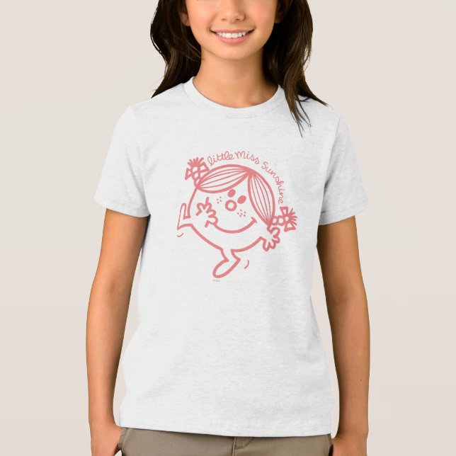 Little Miss Sunshine Coral Tri-Blend Shirt (Front)