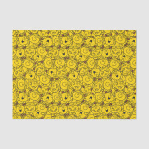 Little Miss Sunshine Fun Yellow Smiles Pattern Tissue Paper