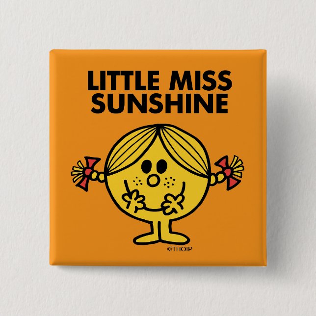 Little Miss Sunshine | Funny & Freckled Button (Front)