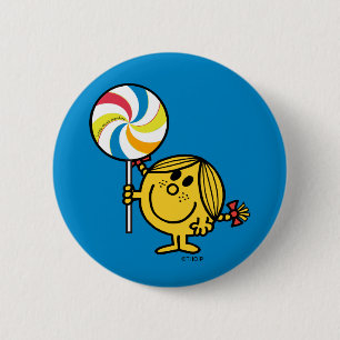 Little Miss Sunshine Giant Lollipop Button