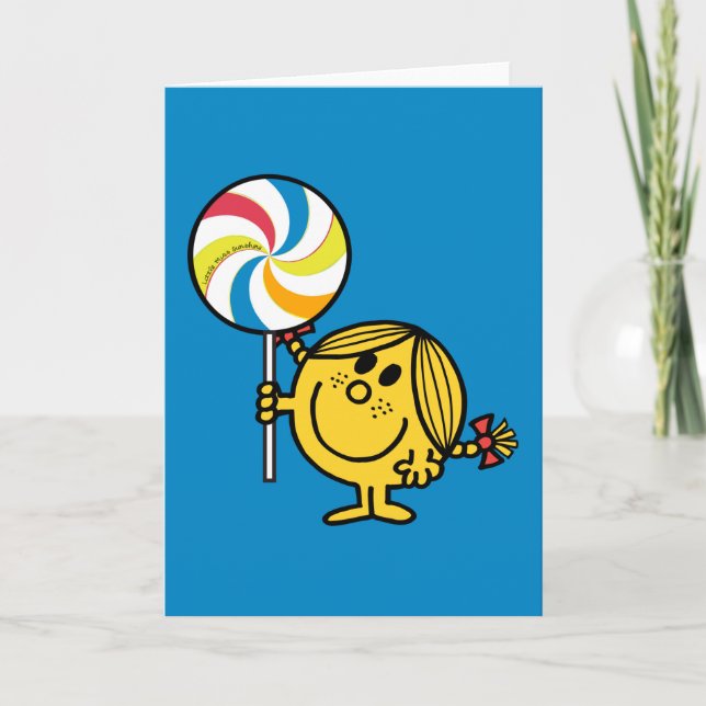 Little Miss Sunshine | Giant Lollipop Card (Front)
