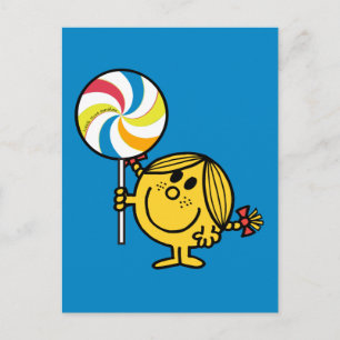 Little Miss Sunshine   Giant Lollipop Postcard
