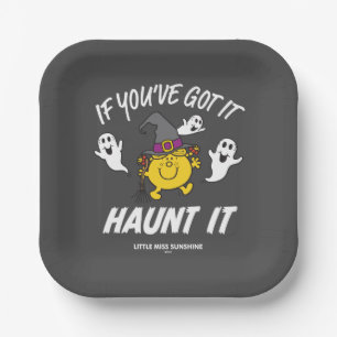 Little Miss Sunshine Haunt It Halloween Paper Plates