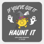 Little Miss Sunshine Haunt It Halloween Square Sticker