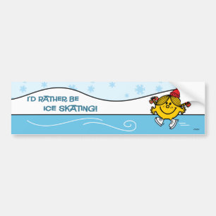 Little Miss Sunshine Ice Skating Bumper Sticker