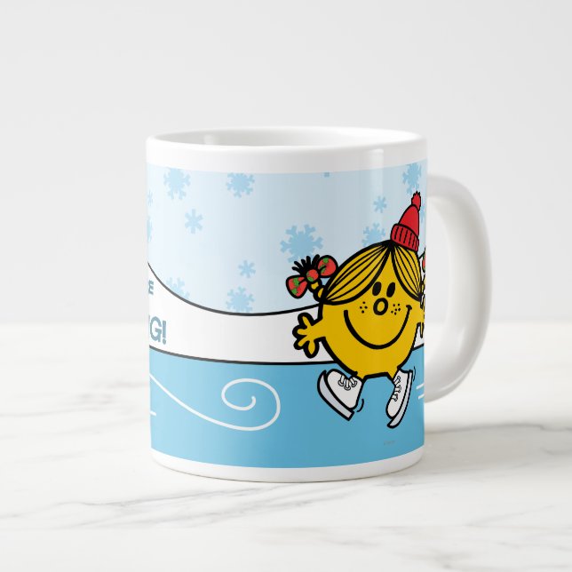 Little Miss Sunshine Ice Skating Giant Coffee Mug (Front Right)