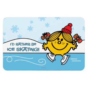 Little Miss Sunshine Ice Skating Magnet