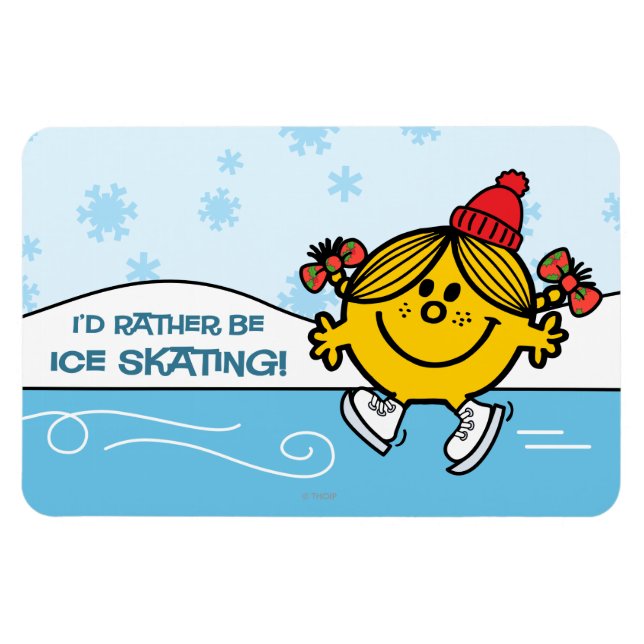 Little Miss Sunshine Ice Skating Magnet (Horizontal)