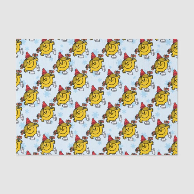 Little Miss Sunshine Ice Skating Tissue Paper (Front)