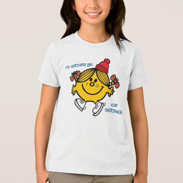 Little Miss Sunshine Ice Skating Tri-Blend Shirt (Front)