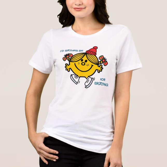 Little Miss Sunshine Ice Skating Tri-Blend Shirt (Front)