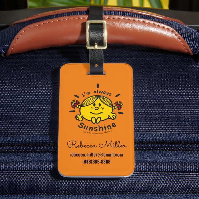 Little Miss Sunshine | I'm Always Sunshine Luggage Tag (Front Insitu 2)