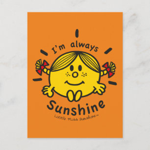 Little Miss Sunshine I'm Always Sunshine Postcard