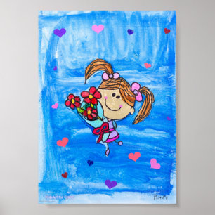 Little Miss Sunshine - Kids Art for CHOC Poster