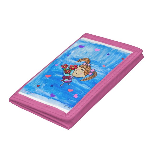 Little Miss Sunshine - Kids Art for CHOC Trifold Wallet (Bottom)