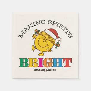 Little Miss Sunshine Making Spirits Bright Napkins