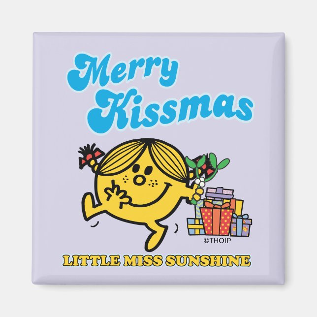 Little Miss Sunshine | Merry Kissmas Magnet (Front)