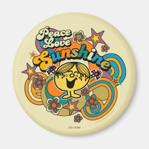 Little Miss Sunshine Peace Love Sunshine Magnet