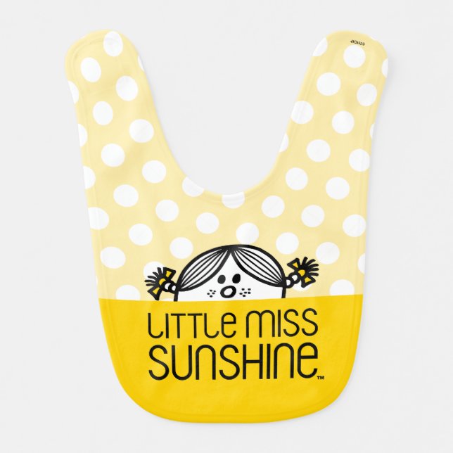 Little Miss Sunshine Peeking Bib (Front)