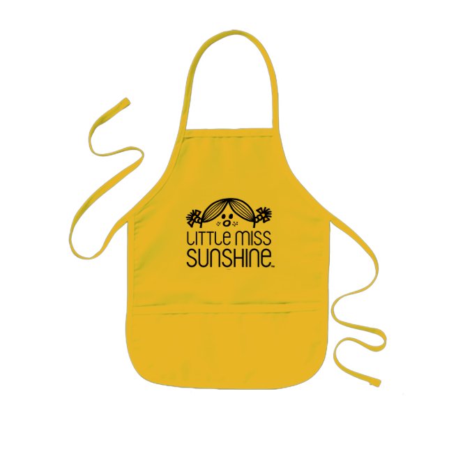 Little Miss Sunshine Peeking Kids' Apron (Front)