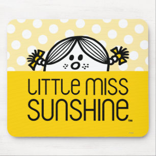 Little Miss Sunshine Peeking Mouse Pad