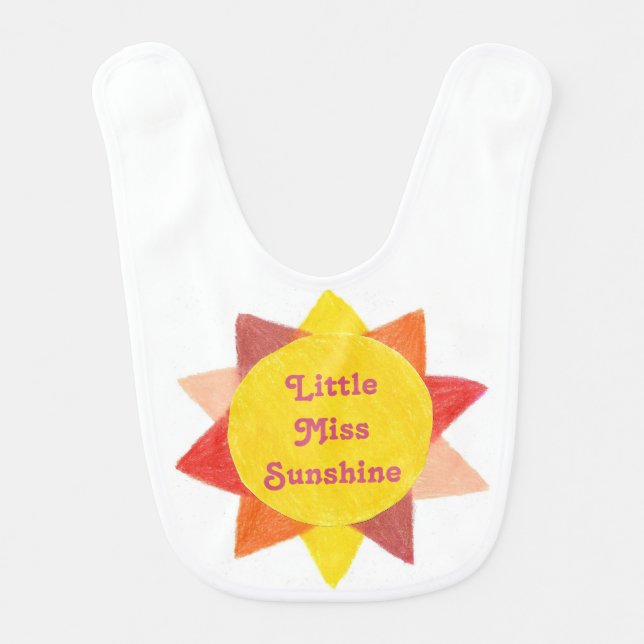 Little Miss Sunshine personalized bib (Front)