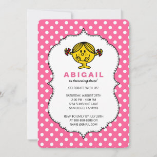 Little Miss Sunshine Pink Birthday Invitation