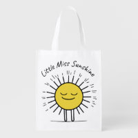 Little Miss Sunshine Reusable Grocery Bag