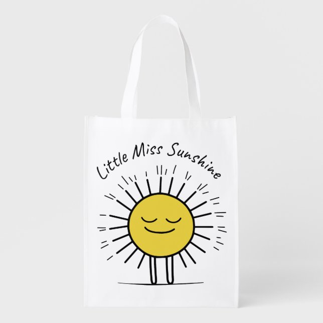 Little Miss Sunshine Reusable Grocery Bag (Front)