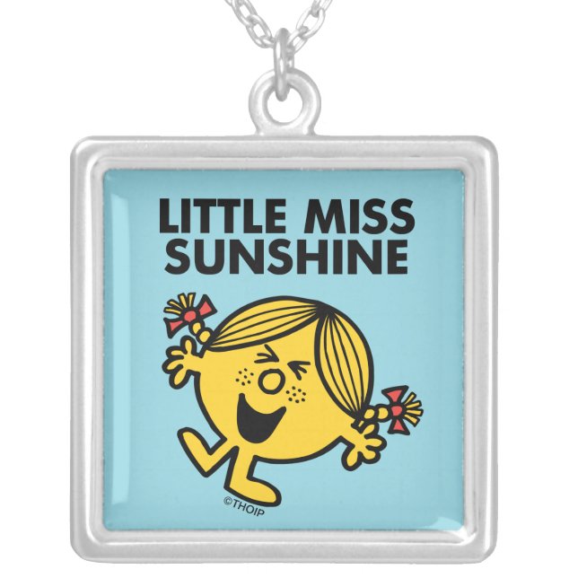 Little Miss Sunshine Silver Plated Necklace (Front)