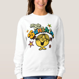 Little Miss Sunshine Stars & Flowers Sweatshirt