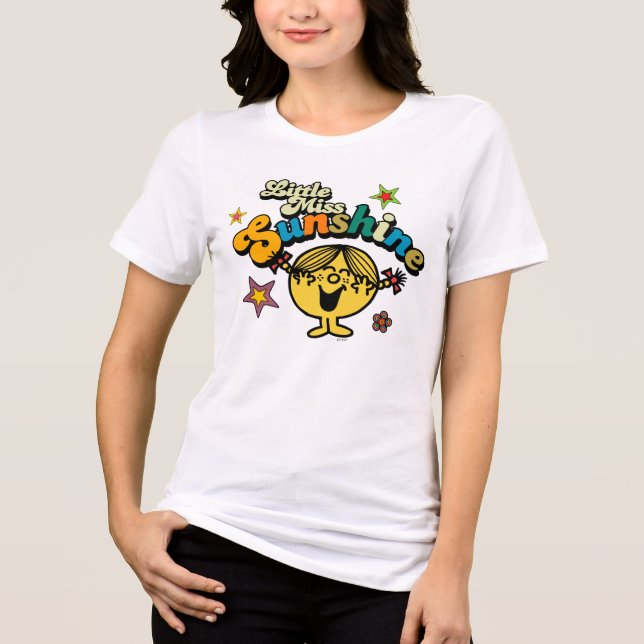 Little Miss Sunshine | Stars & Flowers Tri-Blend Shirt (Front)