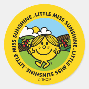 Little Miss Sunshine Sunshine Circle Classic Round Sticker