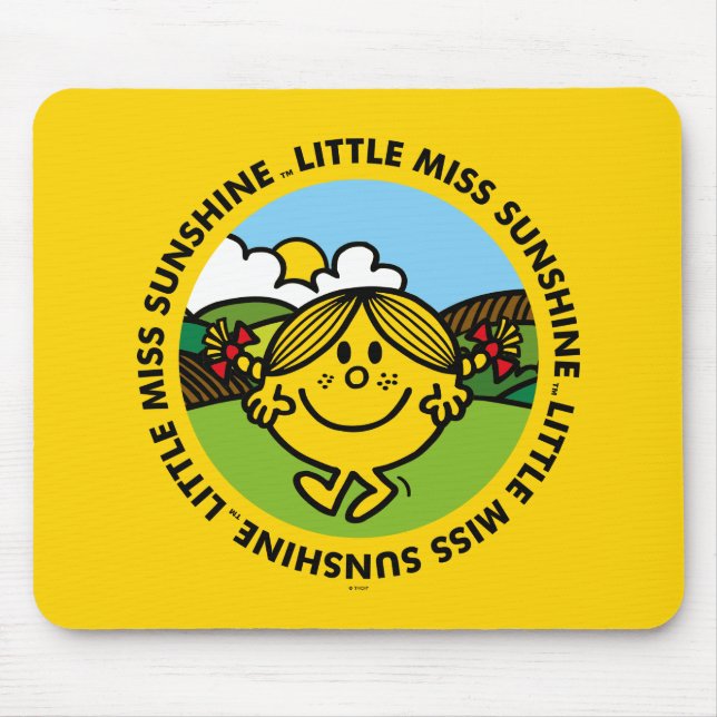 Little Miss Sunshine | Sunshine Circle Mouse Pad (Front)