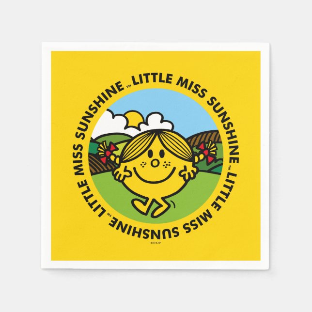 Little Miss Sunshine | Sunshine Circle Napkins (Front)