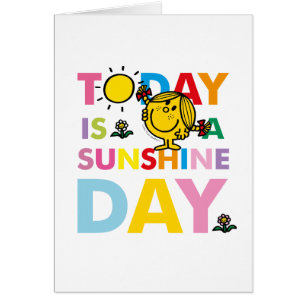 Little Miss Sunshine Today is a Sunshine Day Cards