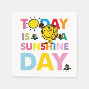 Little Miss Sunshine Today is a Sunshine Day Napkins