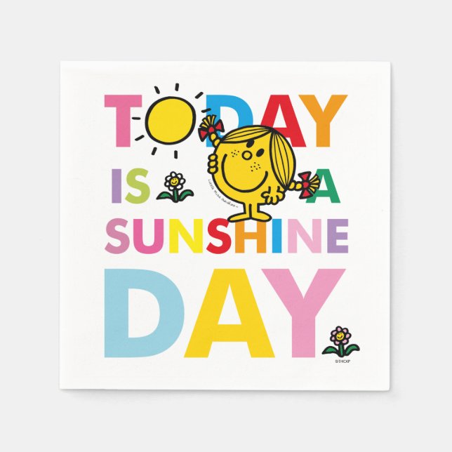 Little Miss Sunshine | Today is a Sunshine Day Napkins (Front)