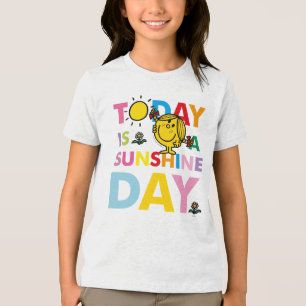 Little Miss Sunshine Today is a Sunshine Day Tri-Blend Shirt