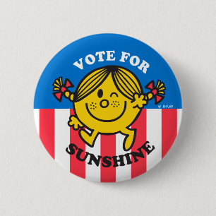 Little Miss Sunshine "Vote for Sunshine" Button