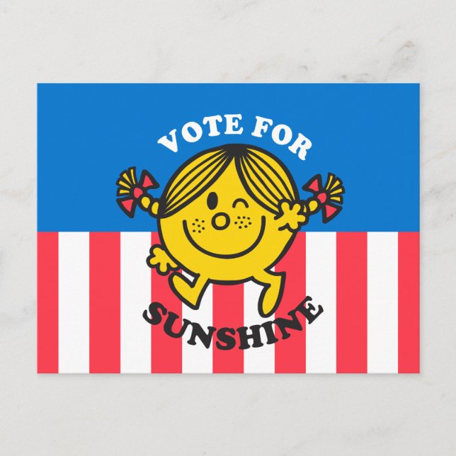 Little Miss Sunshine "Vote for Sunshine" Postcard (Front)