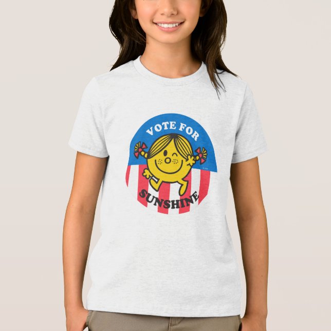 Little Miss Sunshine "Vote for Sunshine" Tri-Blend Shirt (Front)