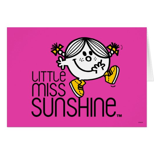 Little Miss Sunshine Walking On Name Graphic Cards (Front Horizontal)